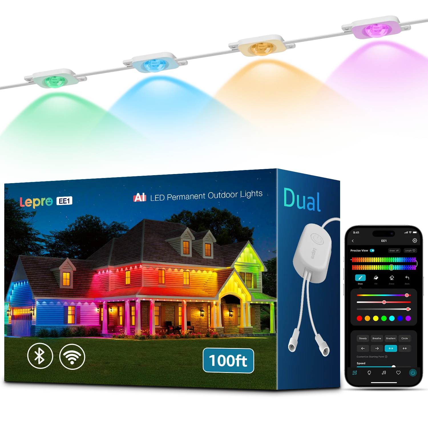 Lepro EE1 AI-Powered Permanent Outdoor Lights - Image 9