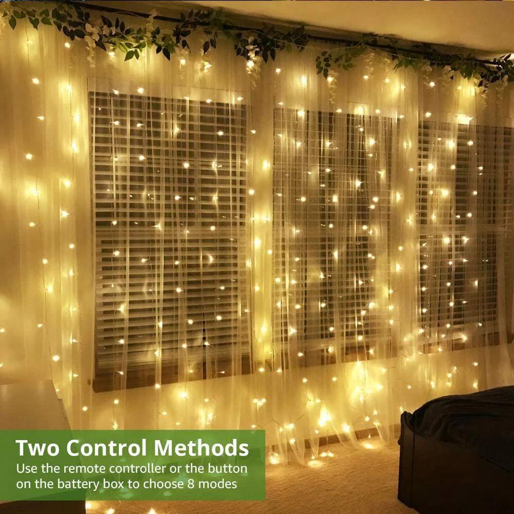 Lepro Fairy Curtain Lights (9.8 x 9.8 ft) - Image 5