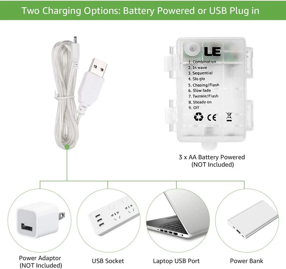 Lepro Fairy Curtain Lights (9.8 x 9.8 ft) - Image 6