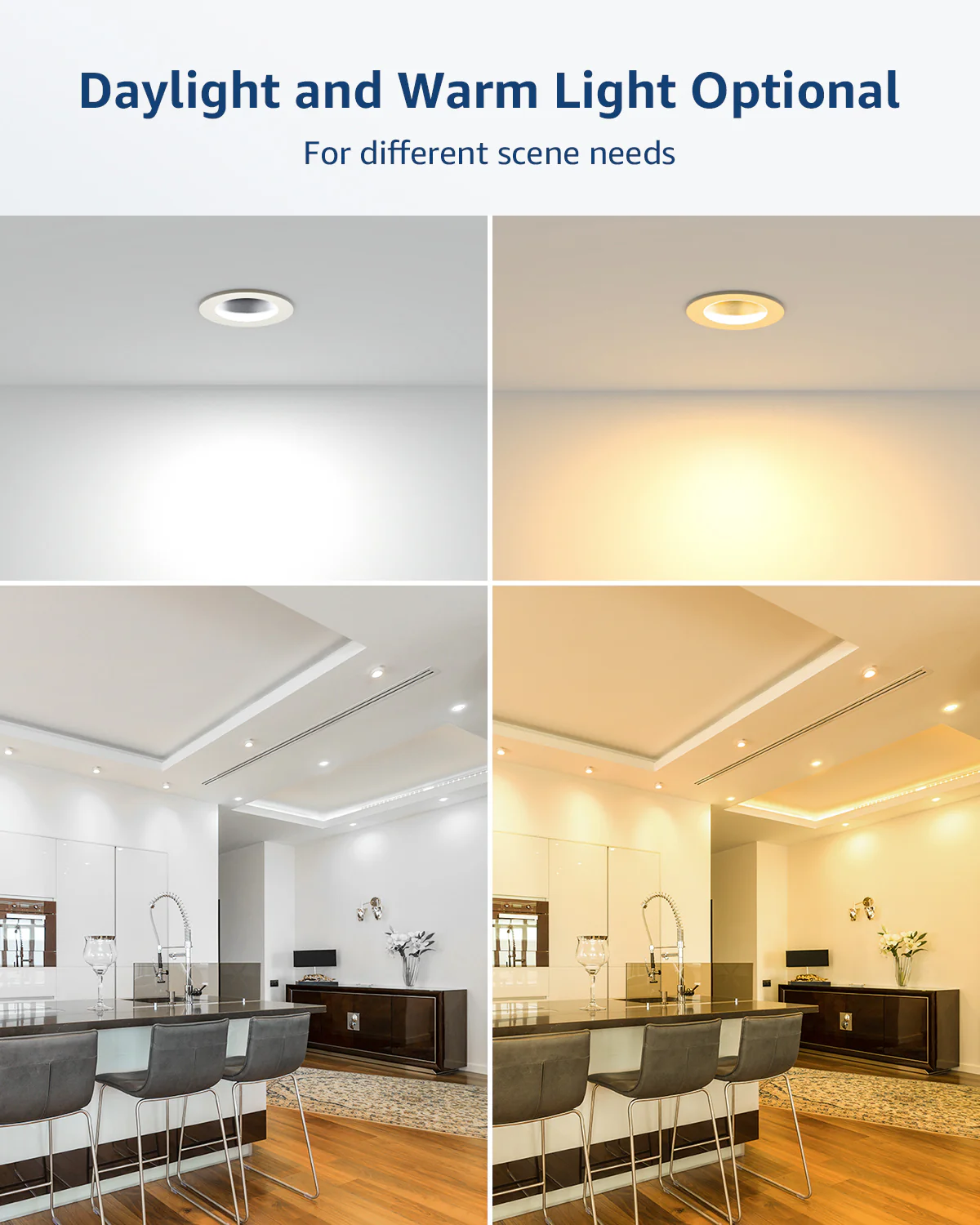 Lepro GU10 LED Light Bulbs, Non-Dimmable, 4W (35W Equivalent), 5000K Daylight, 100° Flood Beam - Image 6