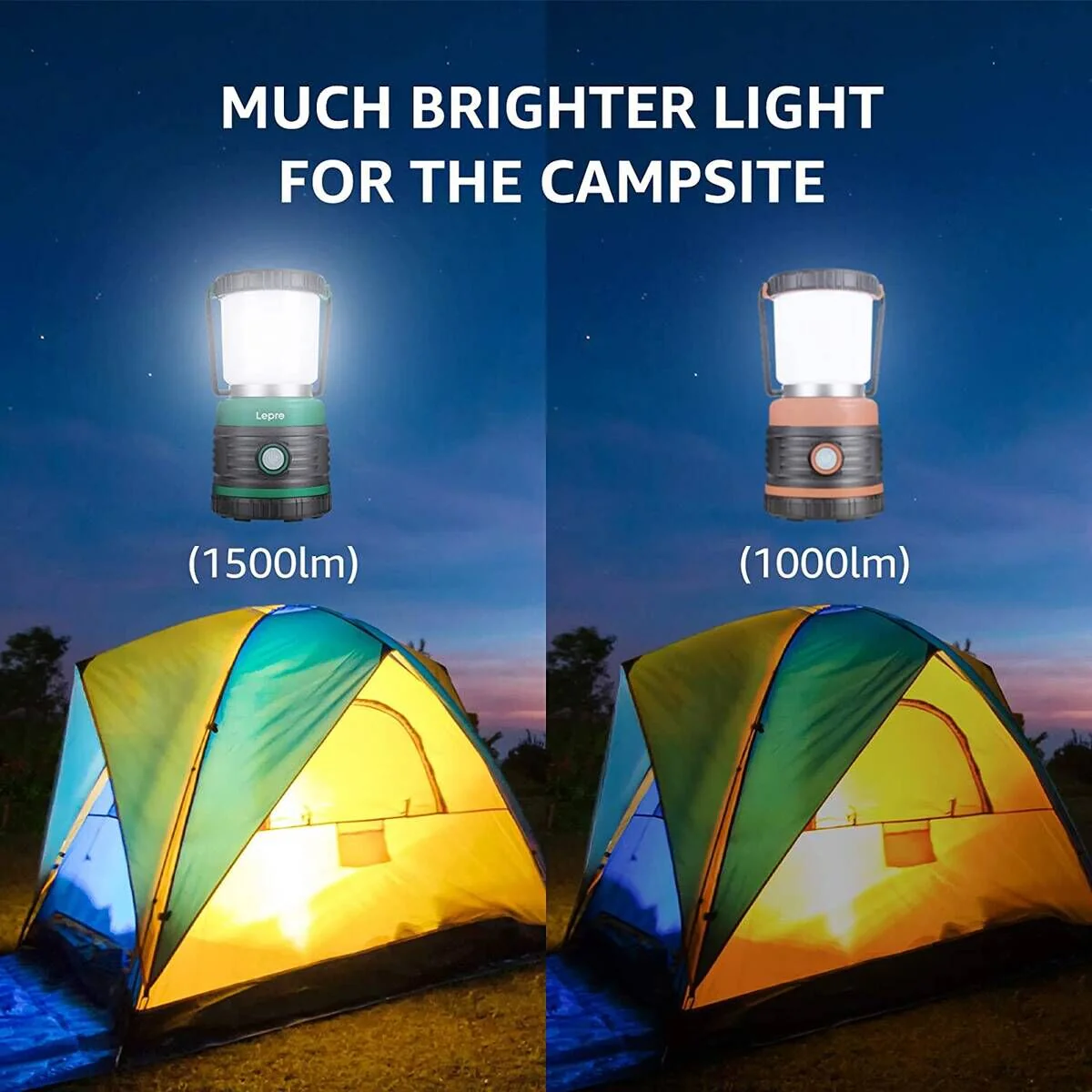 Lepro Battery Powered Camping Lantern (1500LM, Waterproof) - Image 4
