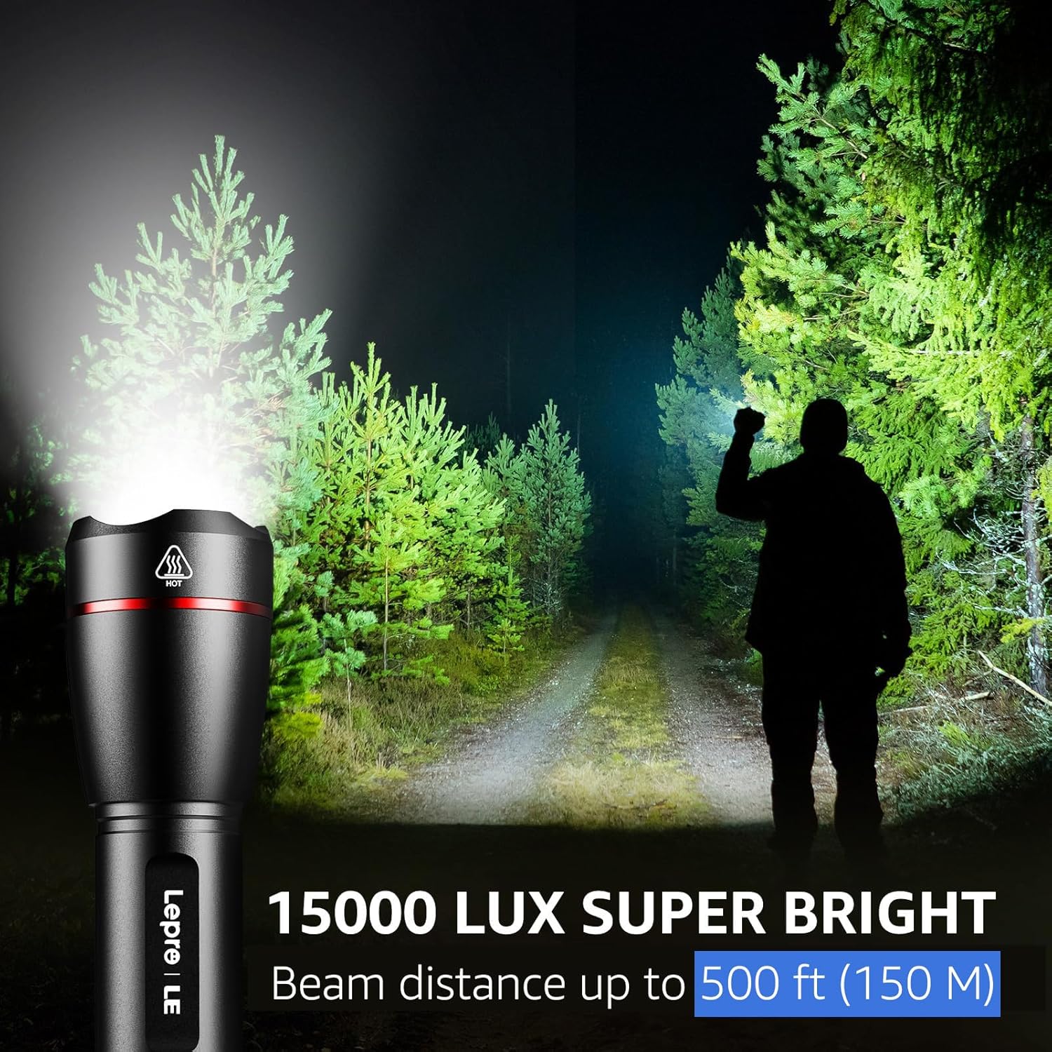 Lepro LED Rechargeable Flashlight - Image 3