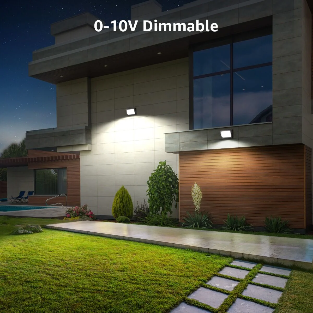 Lepro LED Wall Pack Light with Photocell (40W, 5600 Lumans, IP65 Waterproof) - Image 4