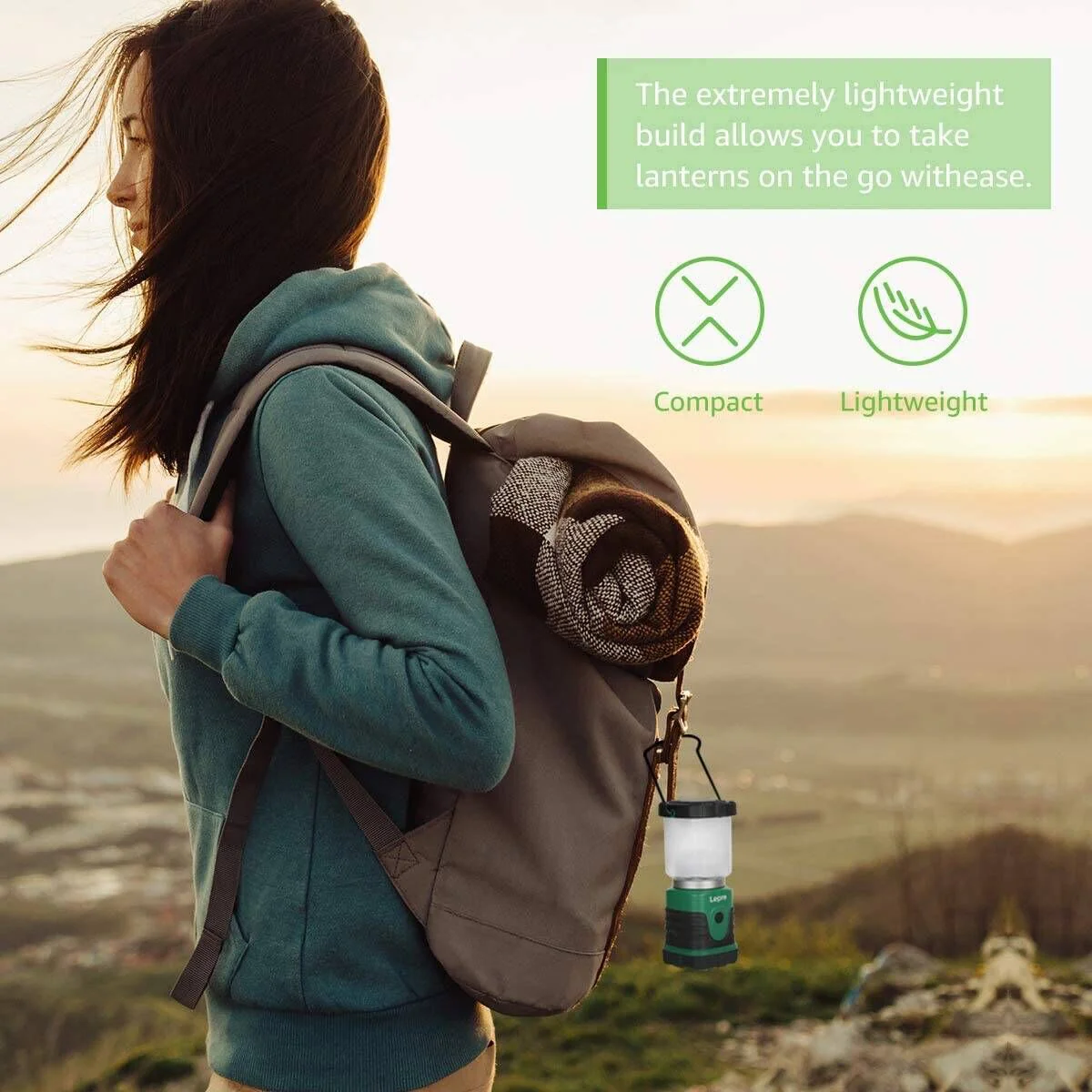 Lepro Portable LED Camping Lantern (350 lm, AA Battery Powered) - Image 6