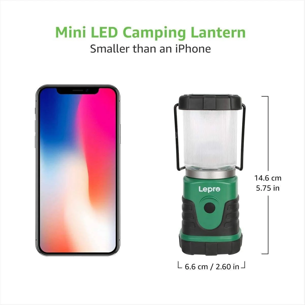 Lepro Portable LED Camping Lantern (350 lm, AA Battery Powered) - Image 7