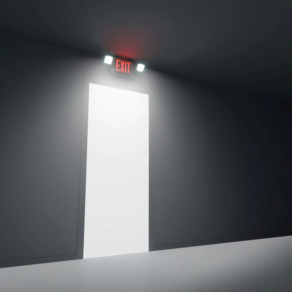 Lepro RED LED Exit Sign with Light - Image 5