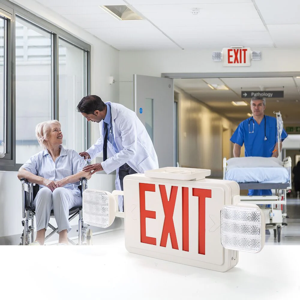 Lepro RED LED Exit Sign with Light - Image 6