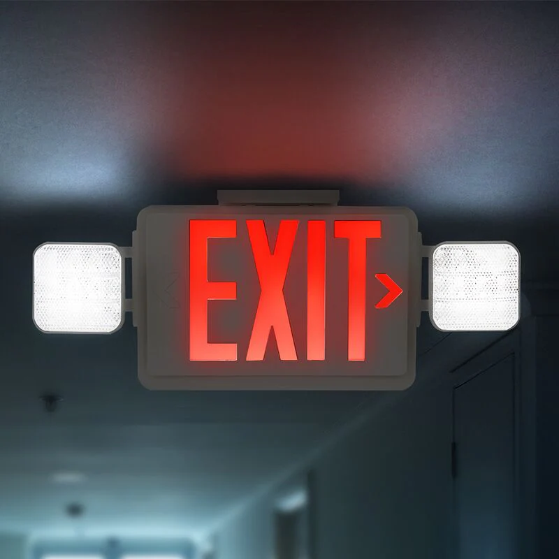 Lepro RED LED Exit Sign with Light - Image 7