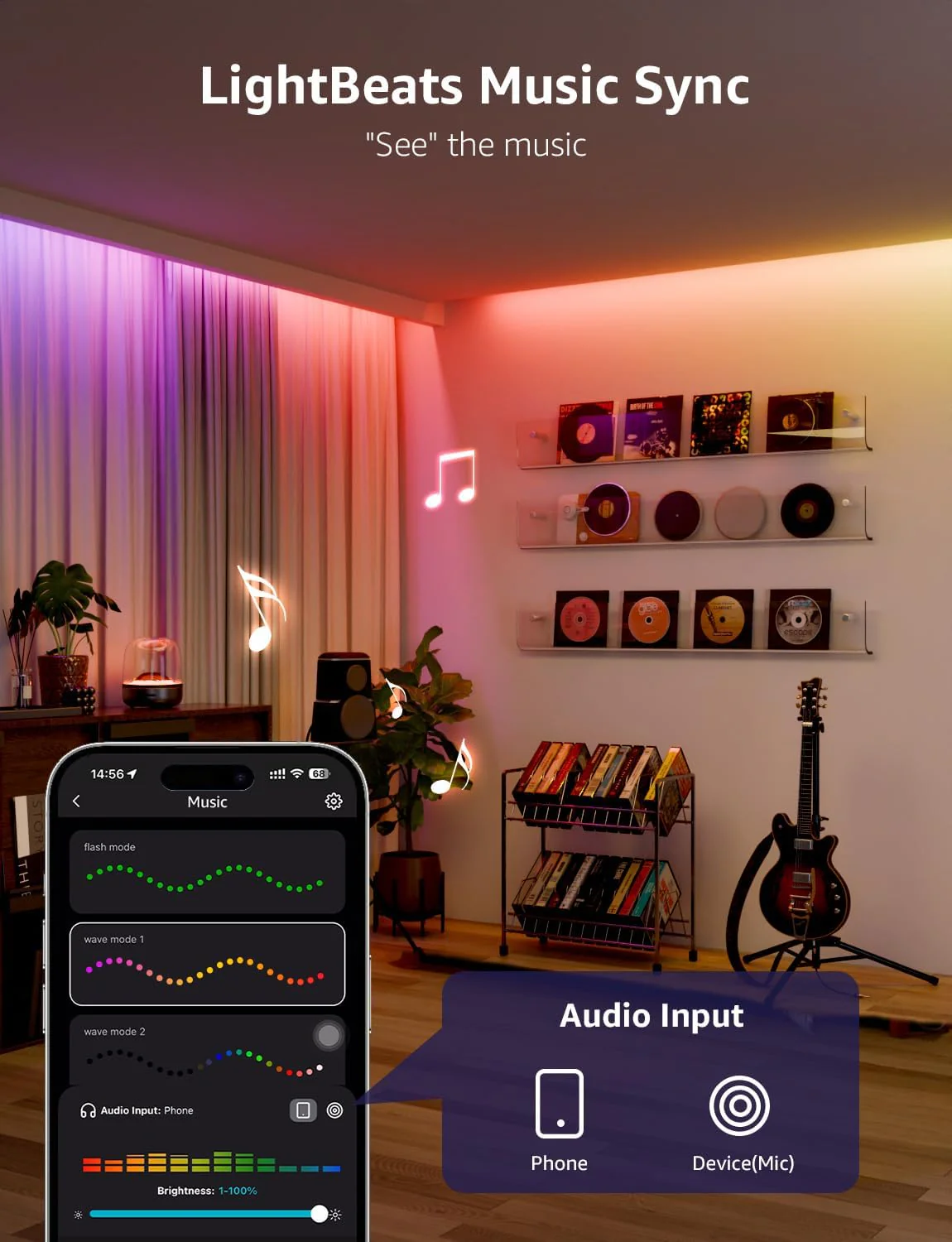 Lepro S2 Smart LED Strip Lights with AI Features (Dynamic RGB+Warm White+Daylight White) - Image 6