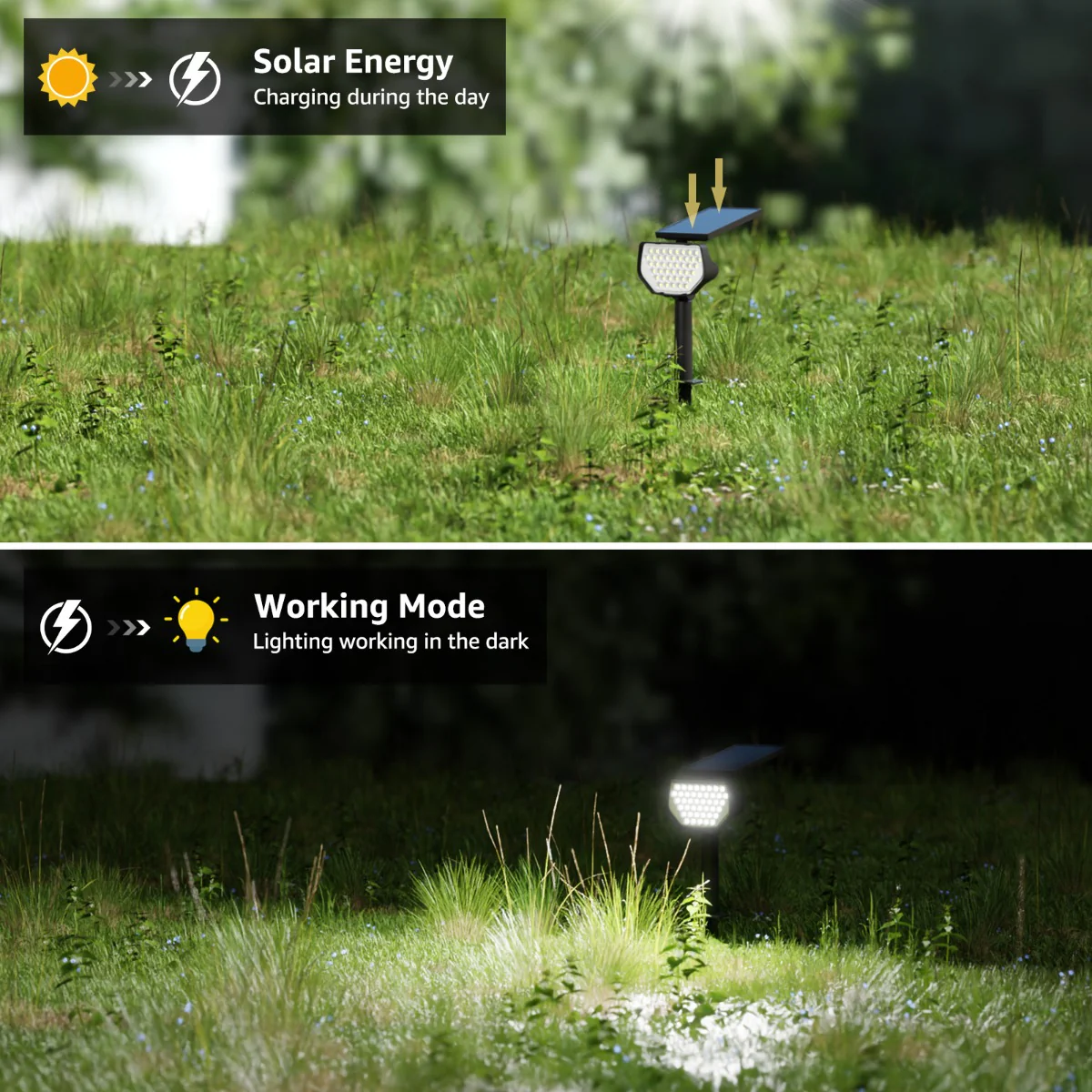 Lepro Solar Landscape Spotlights (2-Pack) - Image 3