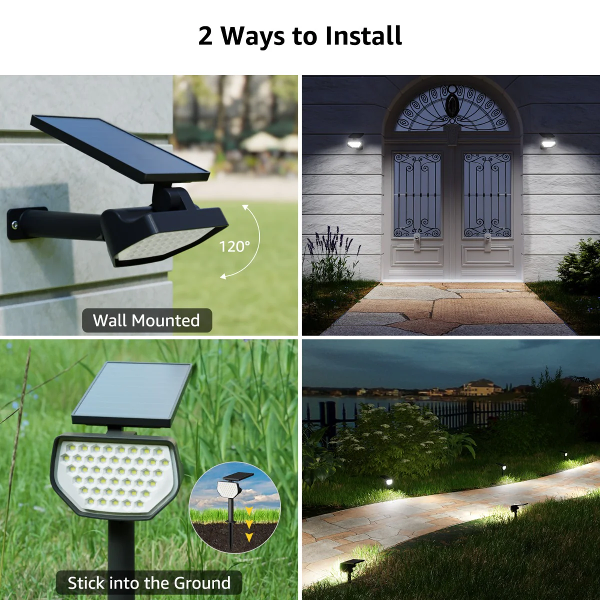 Lepro Solar Landscape Spotlights (2-Pack) - Image 6