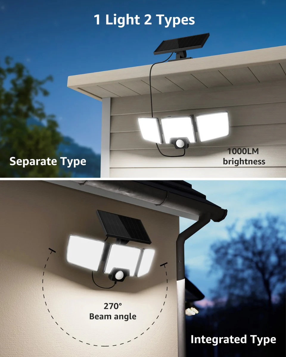 Lepro Solar Motion Sensor Security Lights (2 Packs) - Image 7