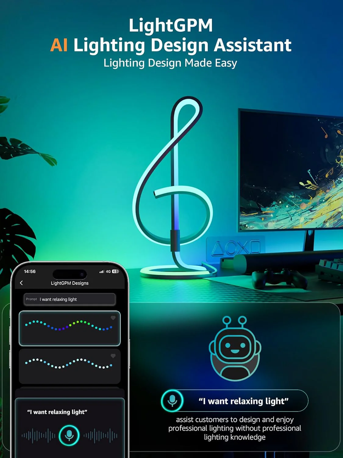 Lepro TB2 AI Smart Table Lamp - Image 3
